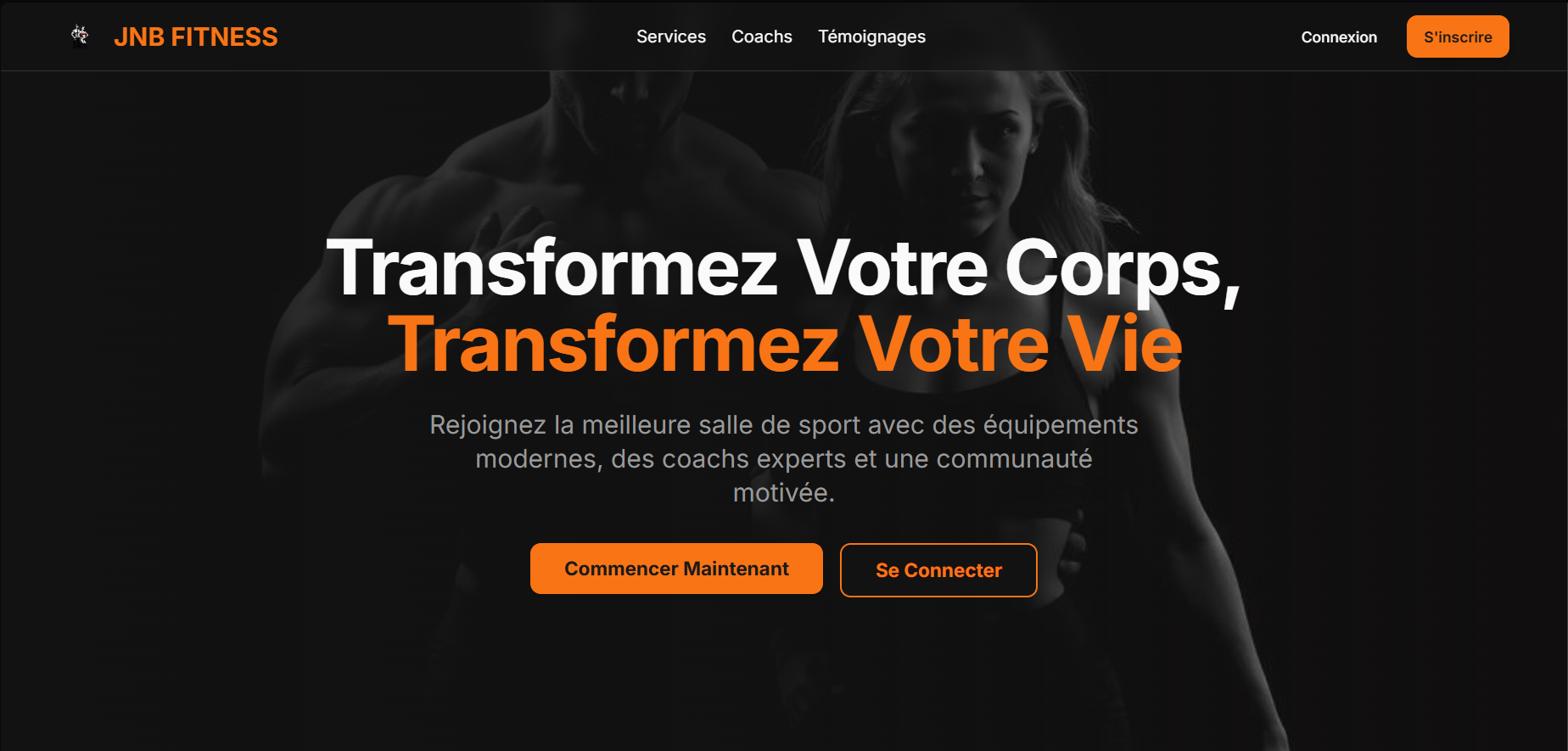 Aperçu du projet JNB Fitness